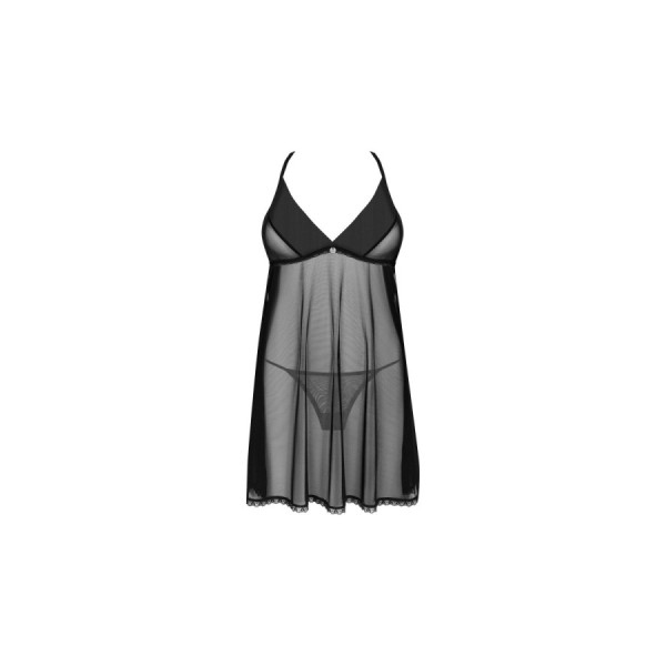 Latinesa babydoll et String - Noire